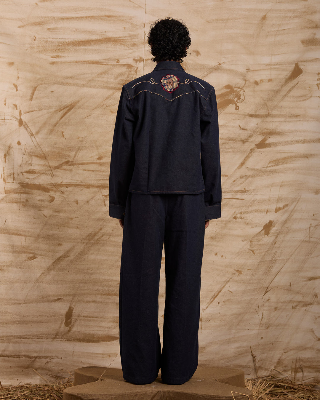 Hibiscus Hand Embroidered Jacket