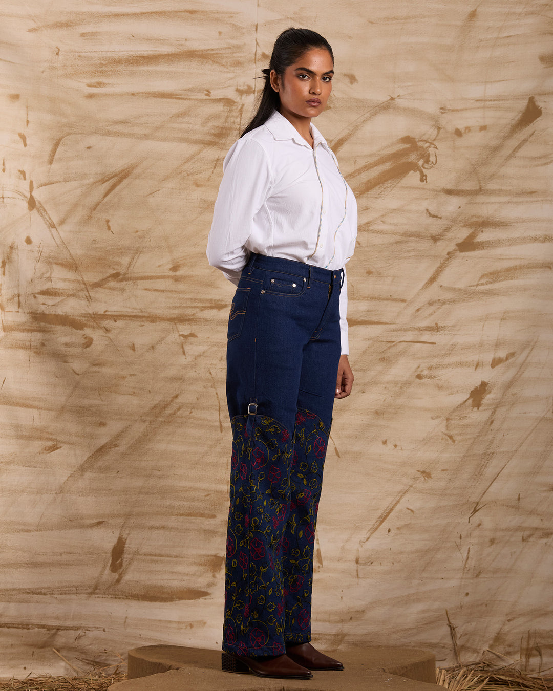 Far Away Embroidered Bottoms