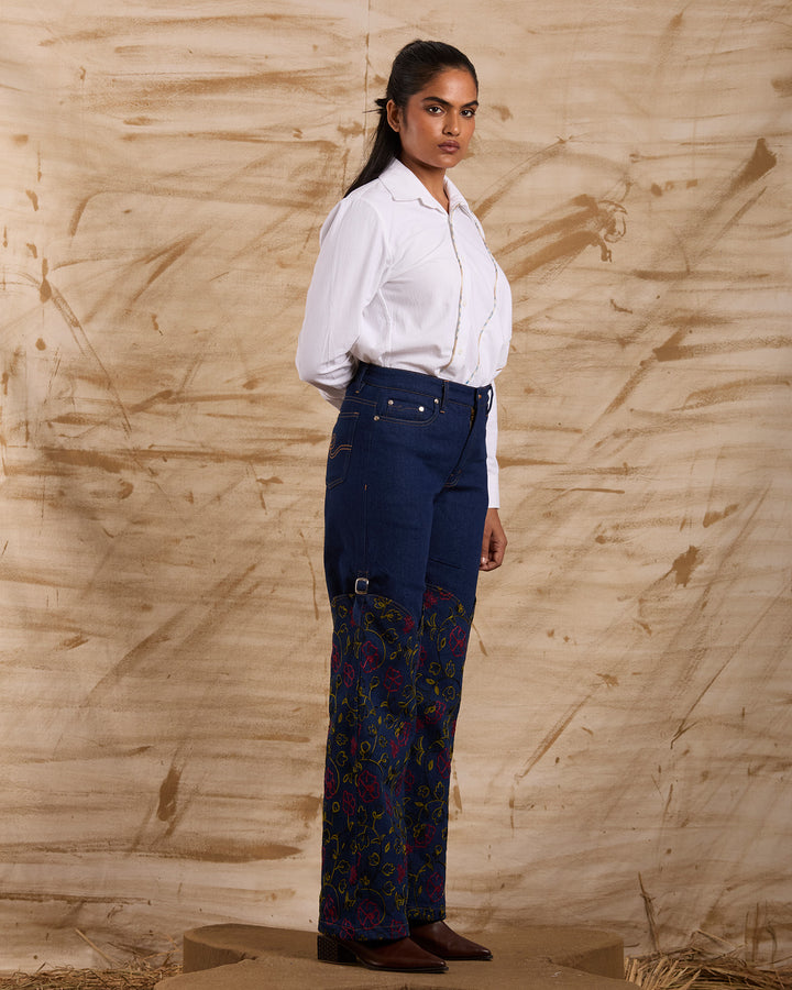 Far Away Embroidered Bottoms