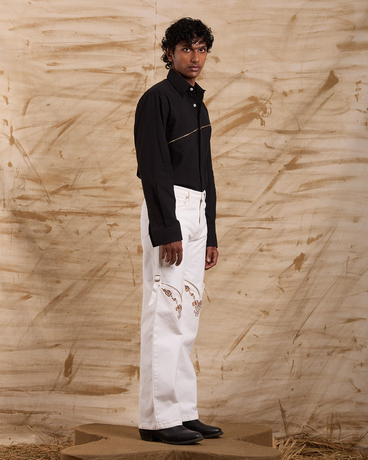 Running Again Embroidered Bottoms