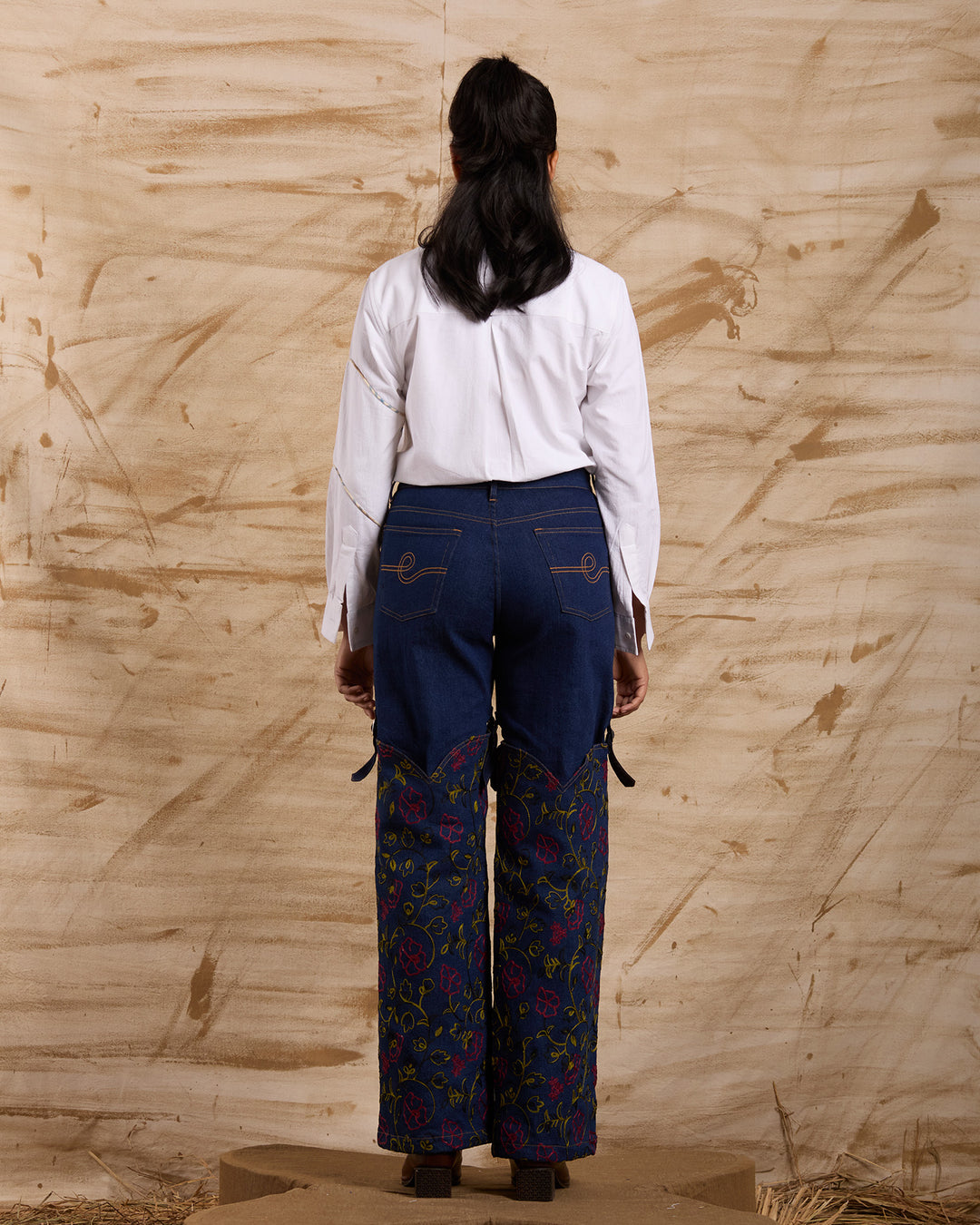 Far Away Embroidered Bottoms