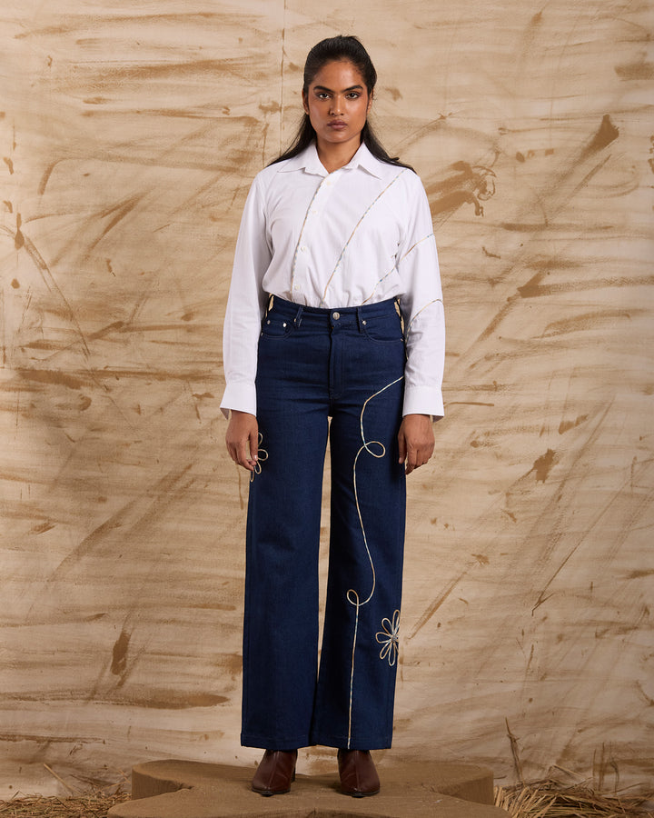 Malar Hand Embroidered Bottoms