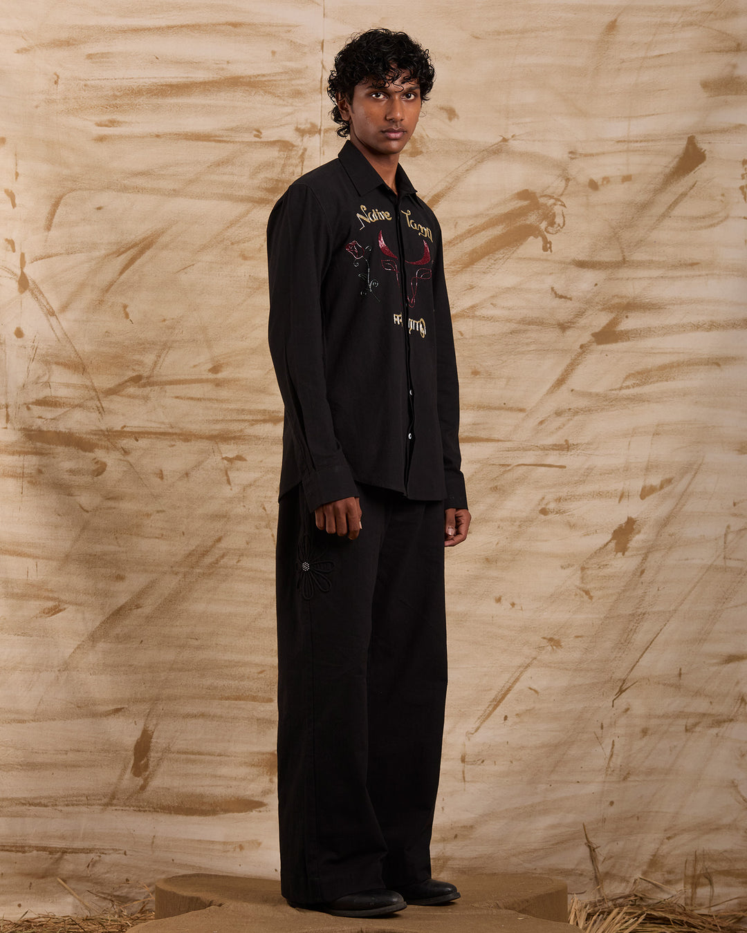 The Native Tamil Hand Embroidered Shirt