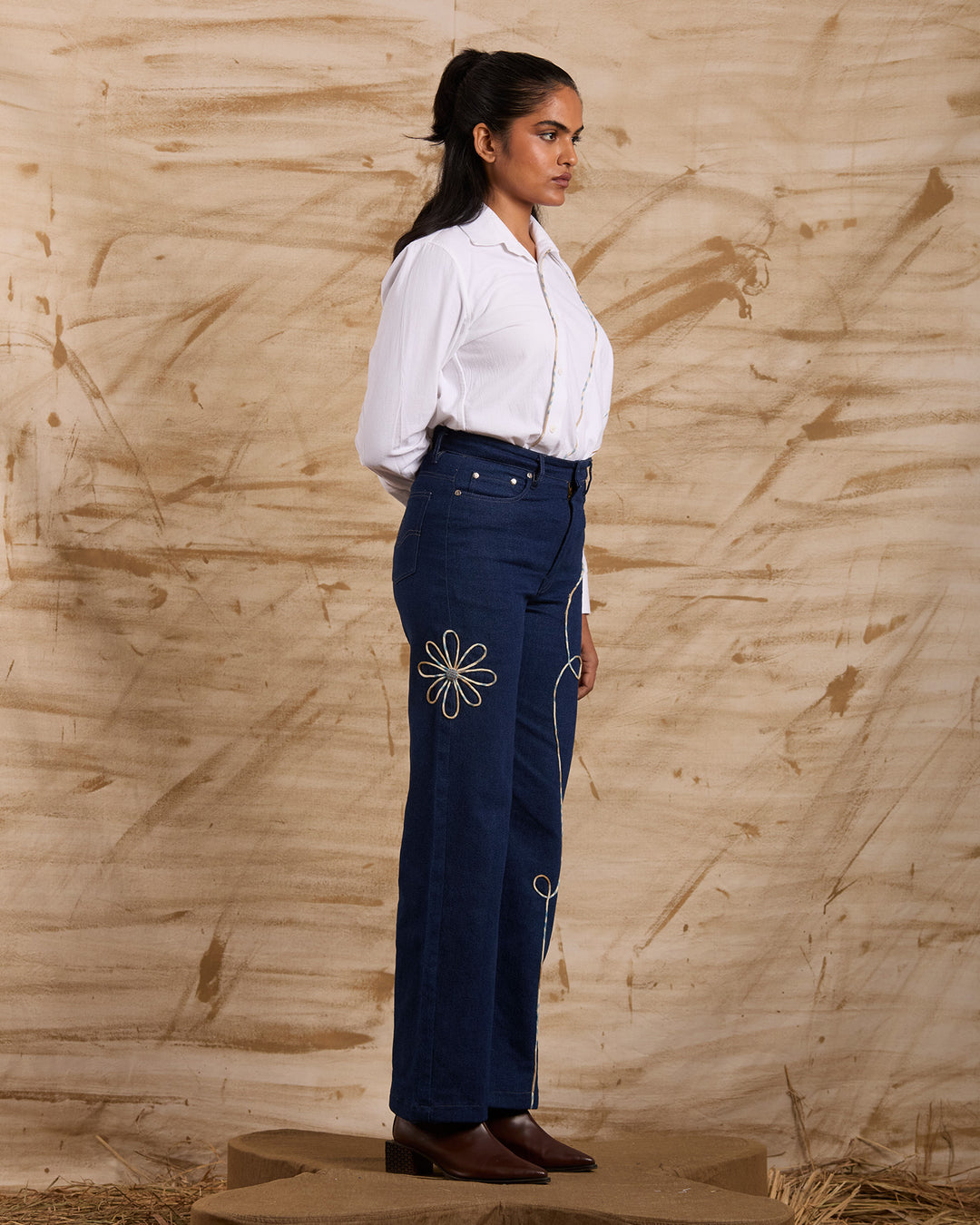 Malar Hand Embroidered Bottoms