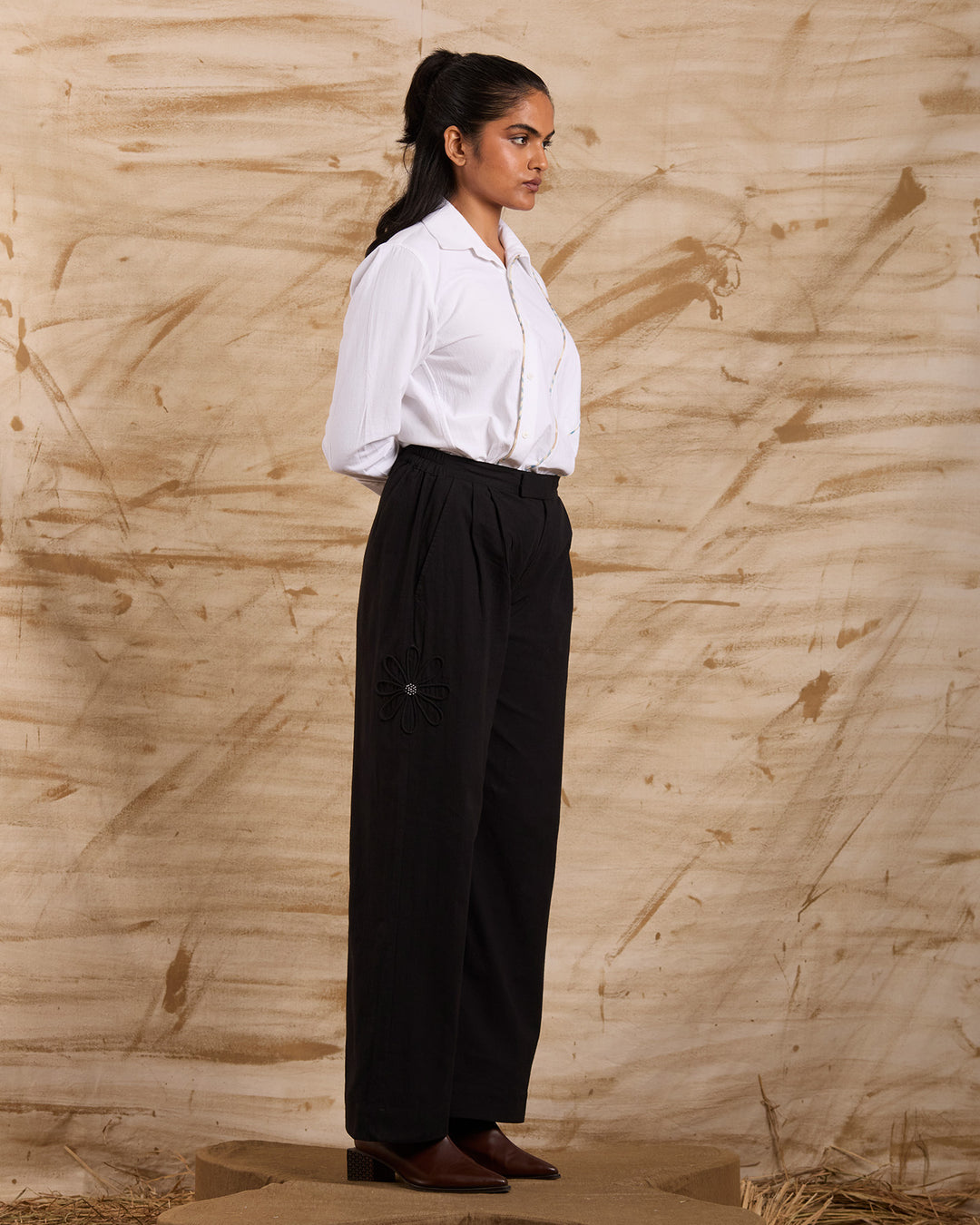 Sync-in Hand Embroidered Bottoms