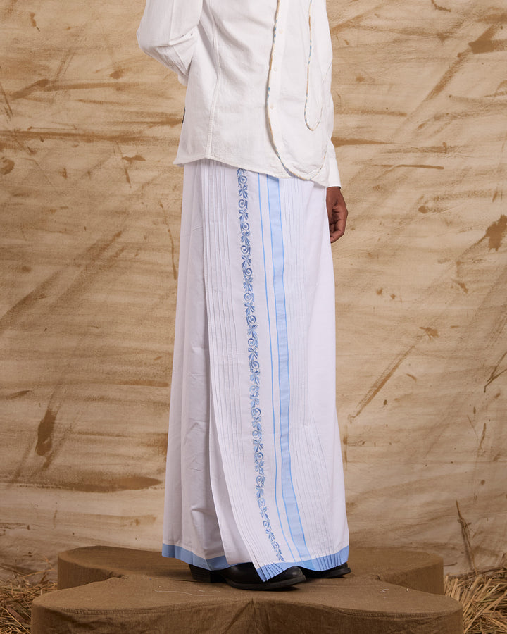 Veshti Embroidered - Blue