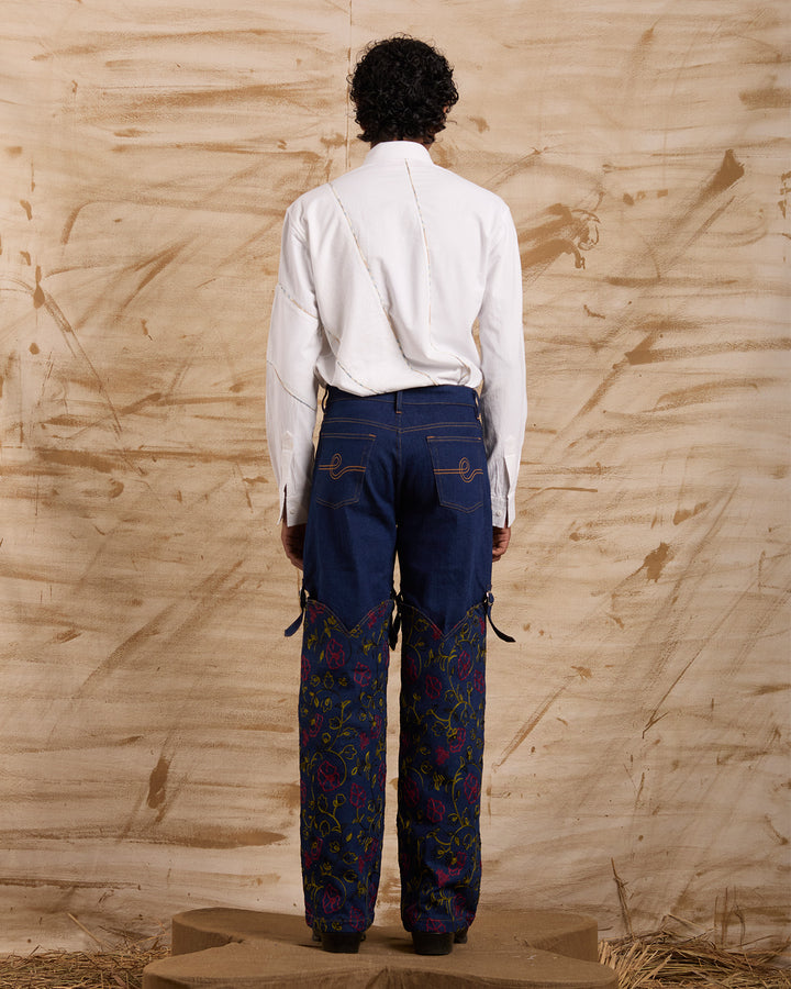 Far Away Embroidered Bottoms