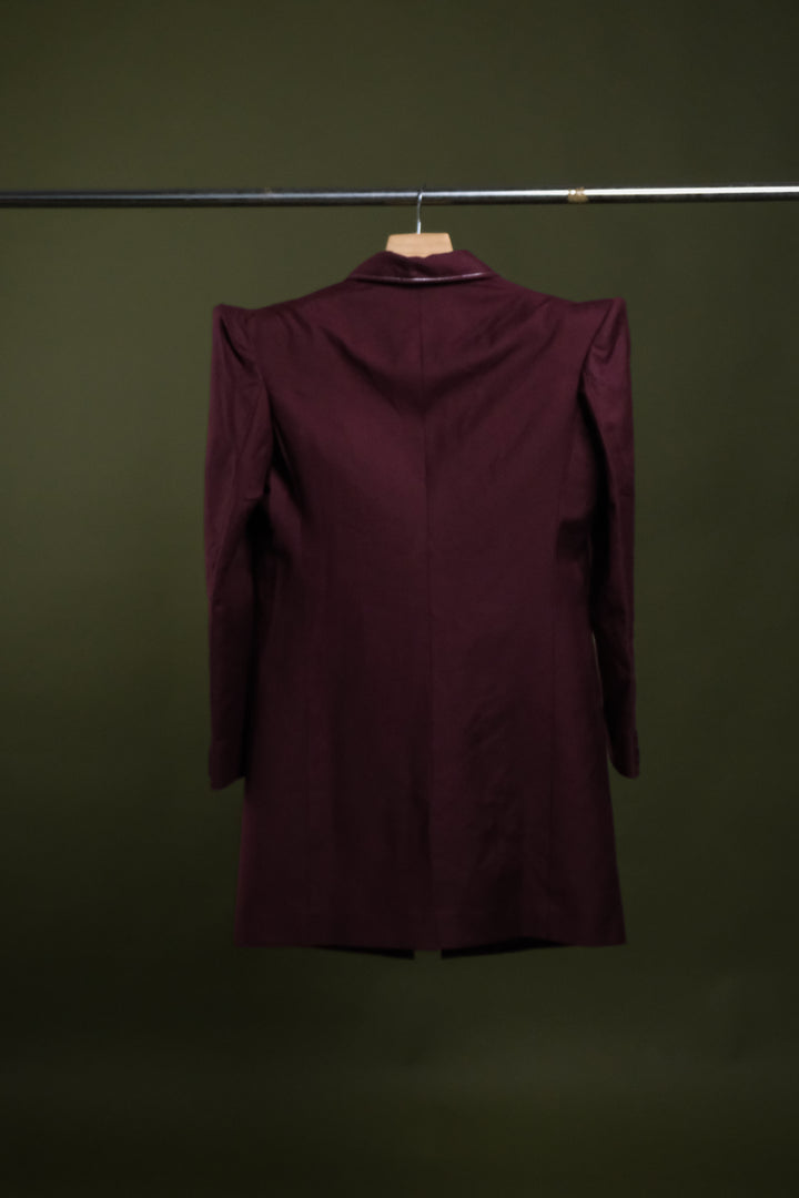 PLUM LONG COAT